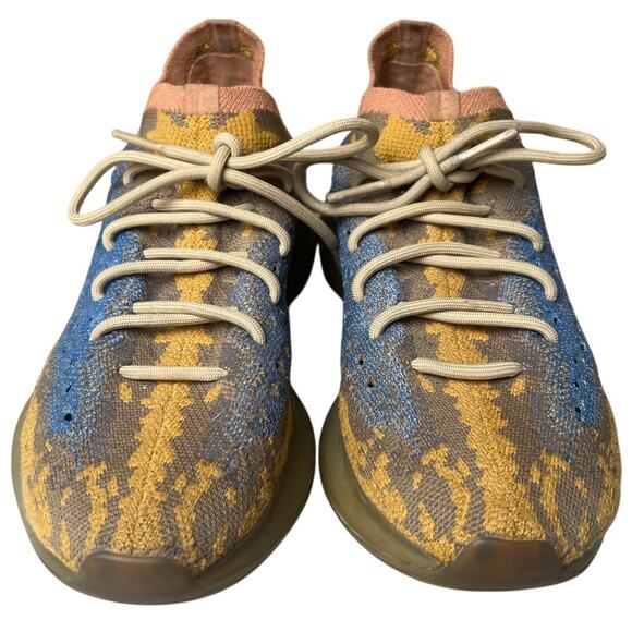 Adidas Yeezy Boost 380 'Blue Oat Reflective' Tan Sneakers No Box Size 9 - Picture 2 of 9